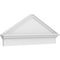 Ekena Millwork Peaked Cap Smooth Architectural PVC Combination Pediment, 42"W x 17-3/8"H x 2-3/4"P (Pitch 6/12) PEDPC042X175PKC00 - alternate 1